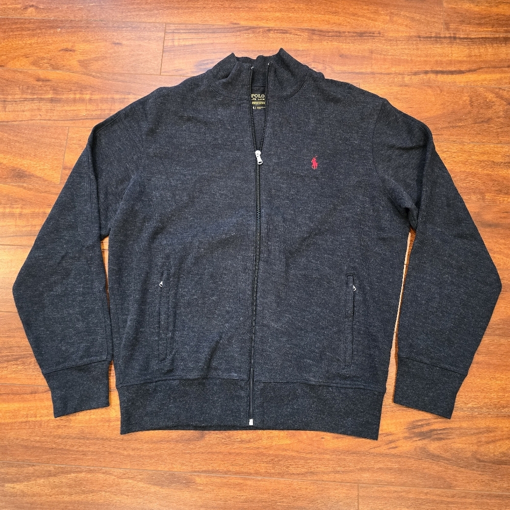 Polo Ralph Lauren Performance Men's Full Zip Jacket  Size L Dark Grey